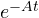 e^{-At}