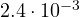 2.4\cdot 10^{-3}