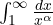 \int_1^{\infty}\frac{dx}{x^\alpha}