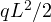 qL^2/2