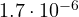 1.7\cdot 10^{-6}