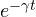 e^{-\gamma t}