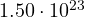1.50\cdot 10^{23}