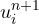 u_i^{n+1}