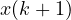 x(k+1)