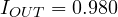 I_{OUT} = 0.980