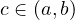 c \in (a, b)