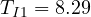 T_{I1} = 8.29