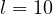 l = 10