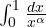 \int_0^{1}\frac{dx}{x^\alpha}