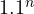 1.1^n