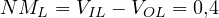 NM_L = V_{IL} - V_{OL} = 0{,}4