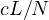 cL/N