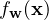 f_{\mathbf w}(\mathbf x)