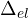 \Delta_{el}