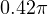 0.42\pi