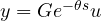 y = G e^{-\theta s}u
