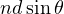 nd\sin\theta