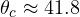 \theta_c \approx 41.8&deg;