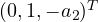 (0, 1, -a_2)^T