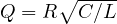 Q = R\sqrt{C/L}
