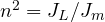 n^2 = J_L/J_m