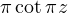 \pi\cot\pi z