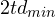 2t \lt d_{min}