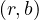 (r, b)