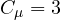 C_\mu = 3