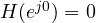 H(e^{j0}) = 0