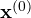 \mathbf x^{(0)}