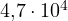 4{,}7\cdot 10^4