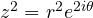 z^2 = r^2e^{2i\theta}