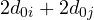 2d_{0i} + 2d_{0j}