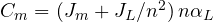 C_m = (J_m + J_L/n^2)\,n\alpha_L