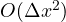 O(\Delta x^2)
