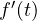 f'(t)