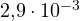 2{,}9\cdot 10^{-3}