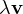 \lambda\mathbf v