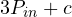 3P_{in} + c