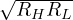 \sqrt{R_HR_L}