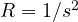 R = 1/s^2