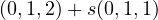 (0, 1, 2) + s(0, 1, 1)