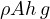 \rho A h\,g