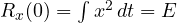 R_x(0) = \int x^2\,dt = E