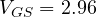 V_{GS} = 2.96