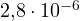 2{,}8\cdot 10^{-6}