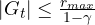 |G_t| \le \frac{r_{max}}{1 - \gamma}