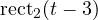 \text{rect}_2(t - 3)
